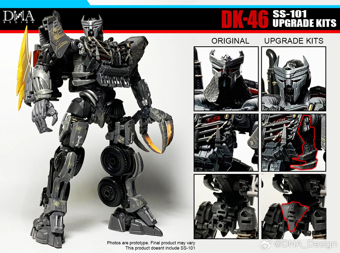 DNA Design DK-46 DK46 Upgrade Kits for Studio Series SS101 SS-101 Scourge (RotB Rise of the Beast Movie) 10 DNA Design DK-46 DK46 Upgrade Kits for Studio Series SS101 SS-101 Scourge (RotB Rise of the Beast Movie)