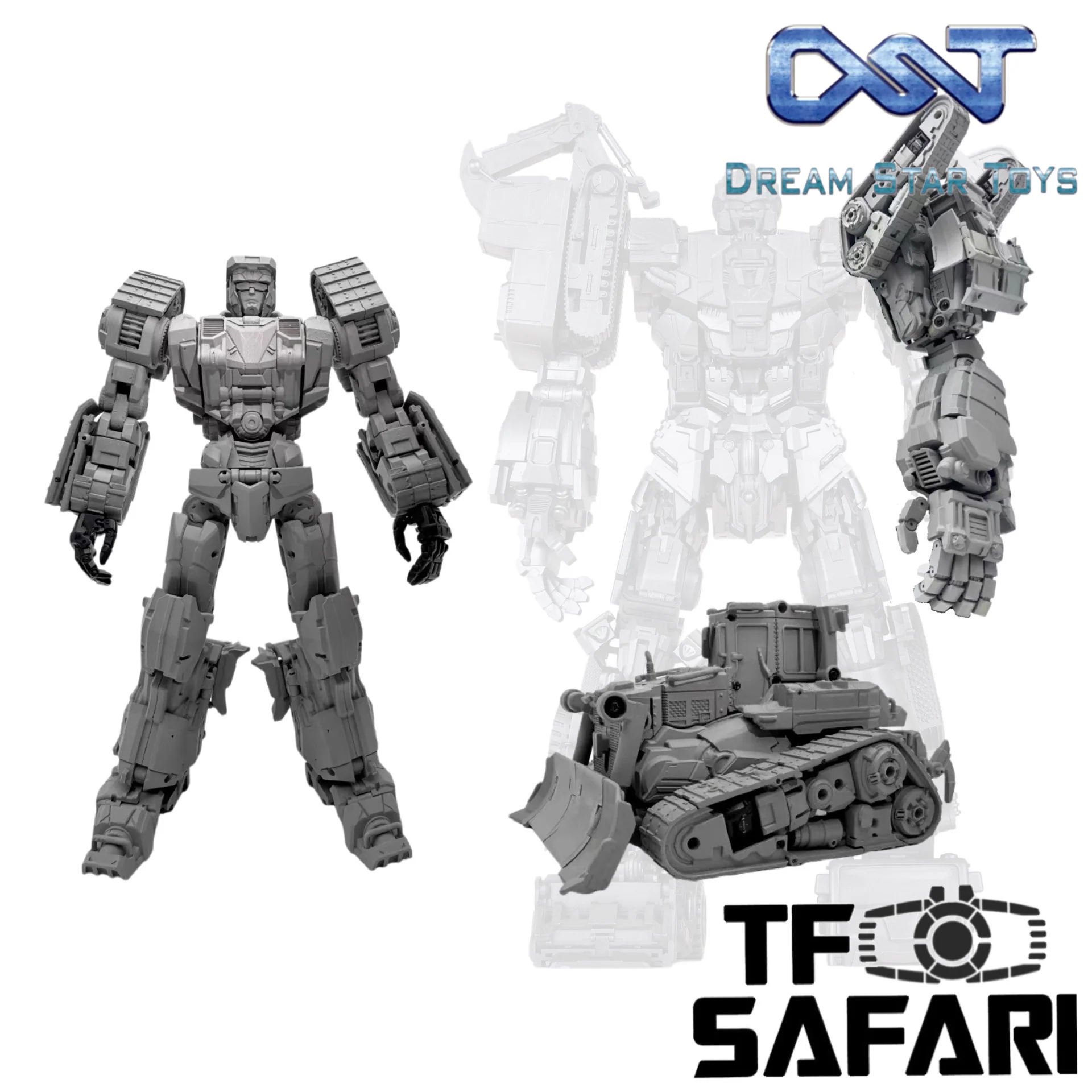 【Pre-Order】Dream Star Toys  DST02-004 DST02004 ( Bonecrusher, Constructicon, Devastator Combiner) DreamStarToys Metallic Version 24.5 cm / 9.6"