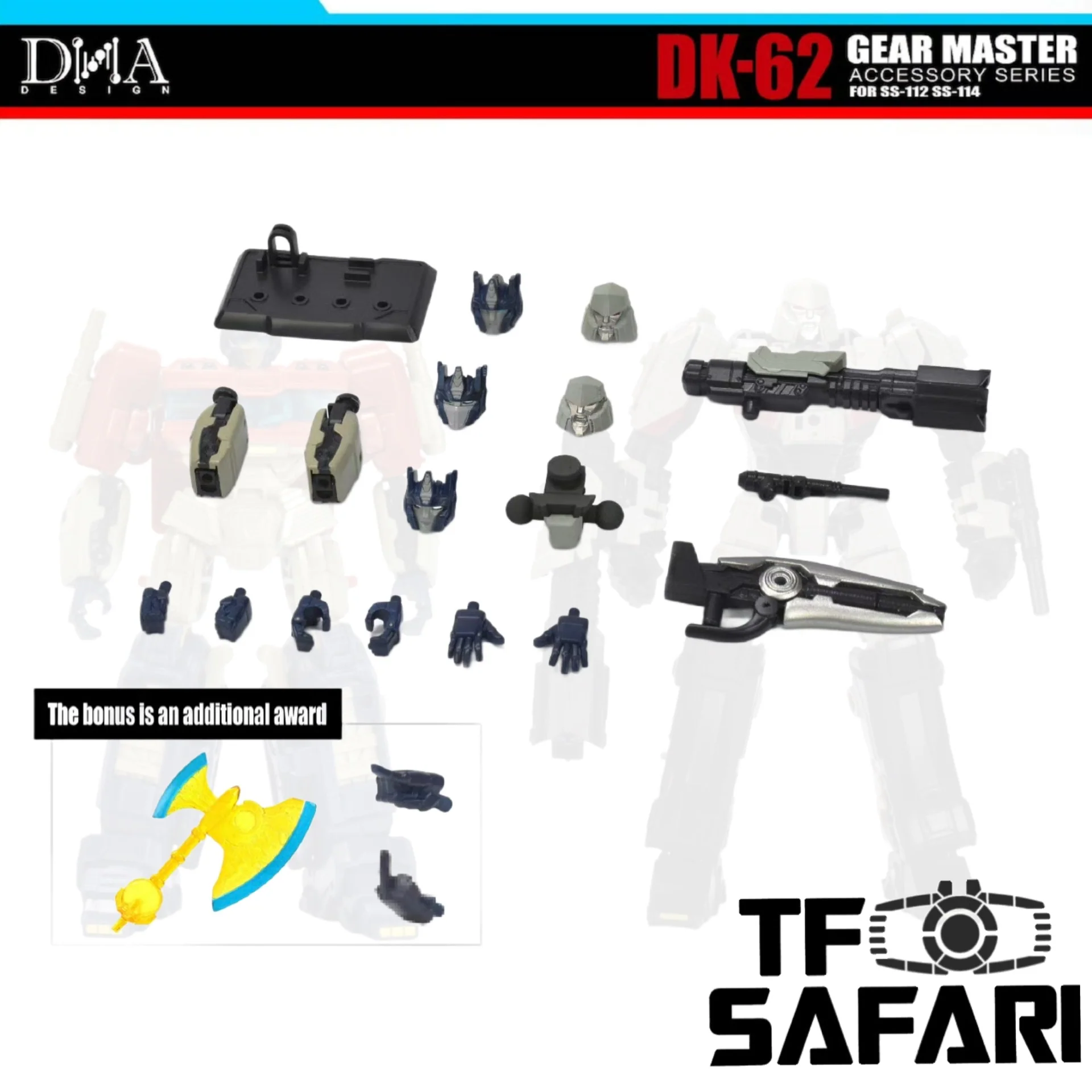 DNA Design DK-62 DK62 Gear Master for Studio Series SS-112 One Optimus Prime / SS-114 One Megatron
