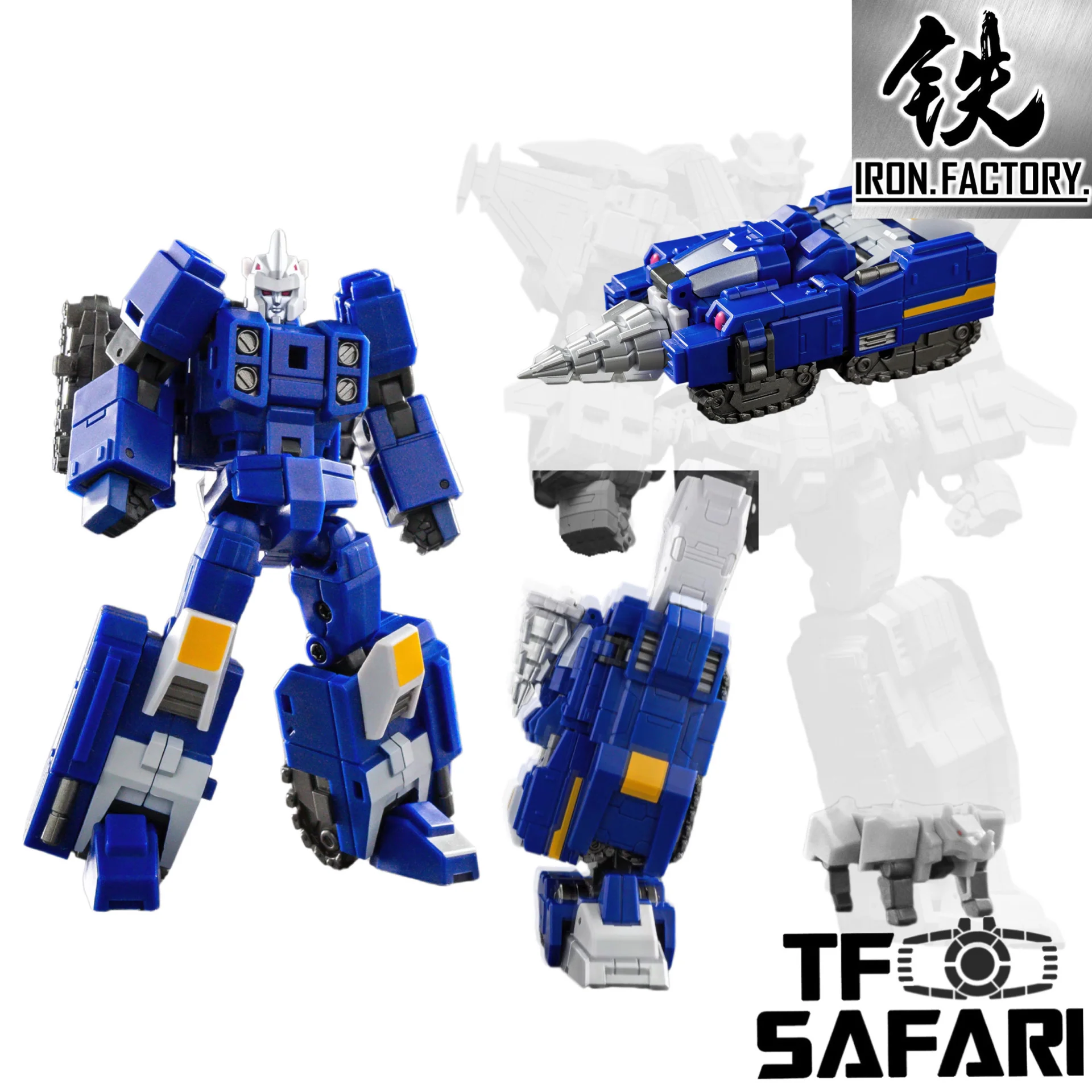 【Pre-Order】Iron Factory IF EX-70 EX70 Drill of Amduscias, Vineakaiser (IDW Drillhorn, Breastforce Liokaiser Combiner) 10cm / 4"