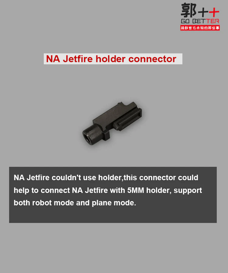 Go Better Studio GX57 GX-57 Stand Connector + Stand for NA Newage H45 FireFox Jetfire Upgrade Kit 3 Go Better Studio GX57 GX-57 Stand Connector + Stand for NA Newage H45 FireFox Jetfire Upgrade Kit