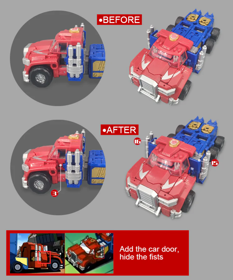 Go Better Studio GX-56 GX56 Gap fillers for Legacy Evolution Commander Armada Universe Optimus Prime Upgrade Kit 11 Go Better Studio GX-56 GX56 Gap fillers for Legacy Evolution Commander Armada Universe Optimus Prime Upgrade Kit