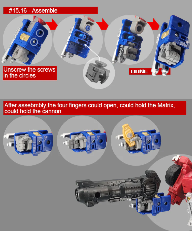 Go Better Studio GX-56 GX56 Gap fillers for Legacy Evolution Commander Armada Universe Optimus Prime Upgrade Kit 6 Go Better Studio GX-56 GX56 Gap fillers for Legacy Evolution Commander Armada Universe Optimus Prime Upgrade Kit