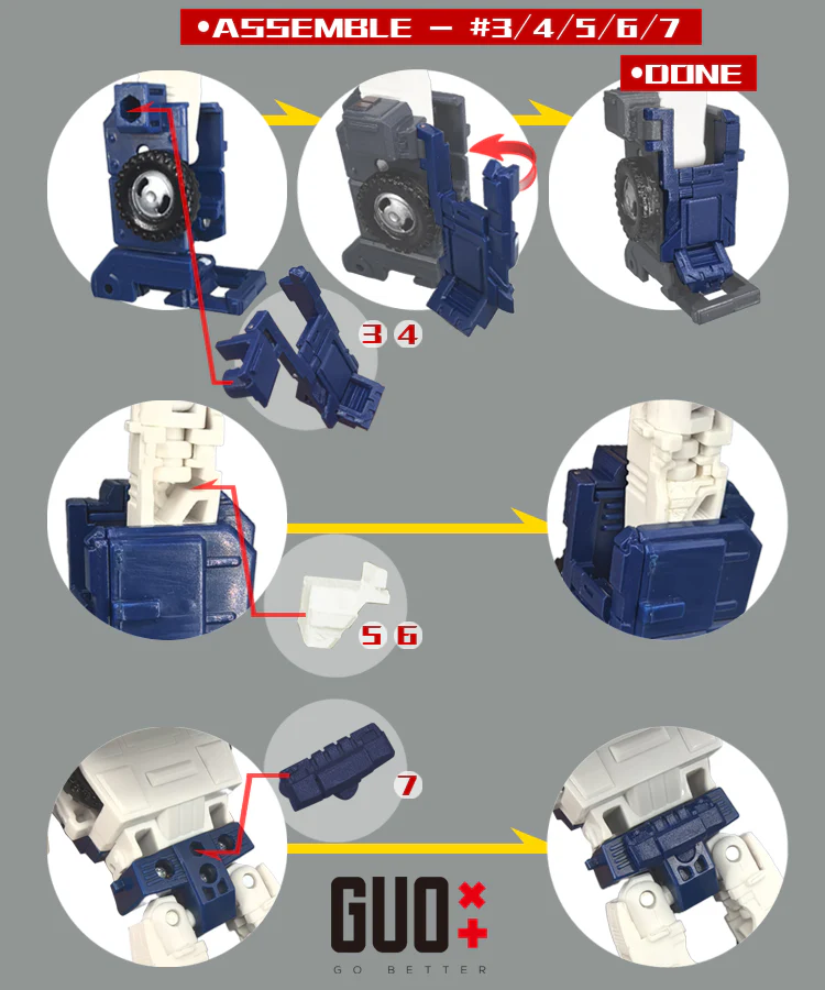 Go Better Studio GX-23B GX23B Gap Fillers for WFC Kingdom Pipes / Huffer Upgrade Kit 13 Go Better Studio GX-23B GX23B Gap Fillers for WFC Kingdom Pipes / Huffer Upgrade Kit
