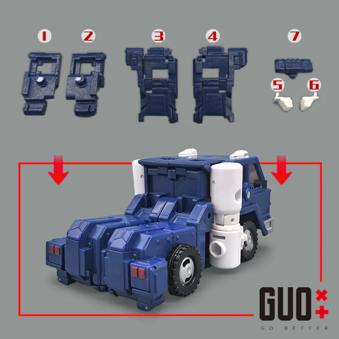 Go Better Studio GX-23B GX23B Gap Fillers for WFC Kingdom Pipes / Huffer Upgrade Kit 3 Go Better Studio GX-23B GX23B Gap Fillers for WFC Kingdom Pipes / Huffer Upgrade Kit