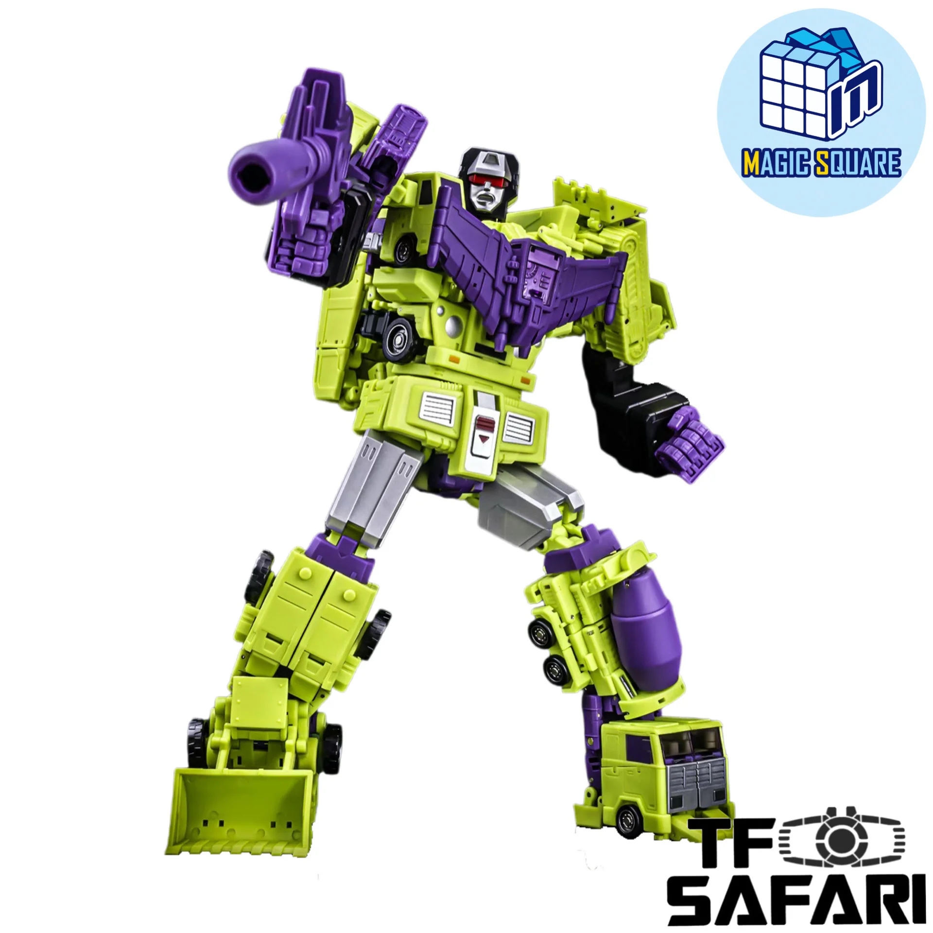 Magic Square MS Toys Constructor Devastator MS-B37A/38A MS-B39A/40A MS-B41A/B42ACombiner 3 sets Combo Repainted Version 25cm / 9.85"