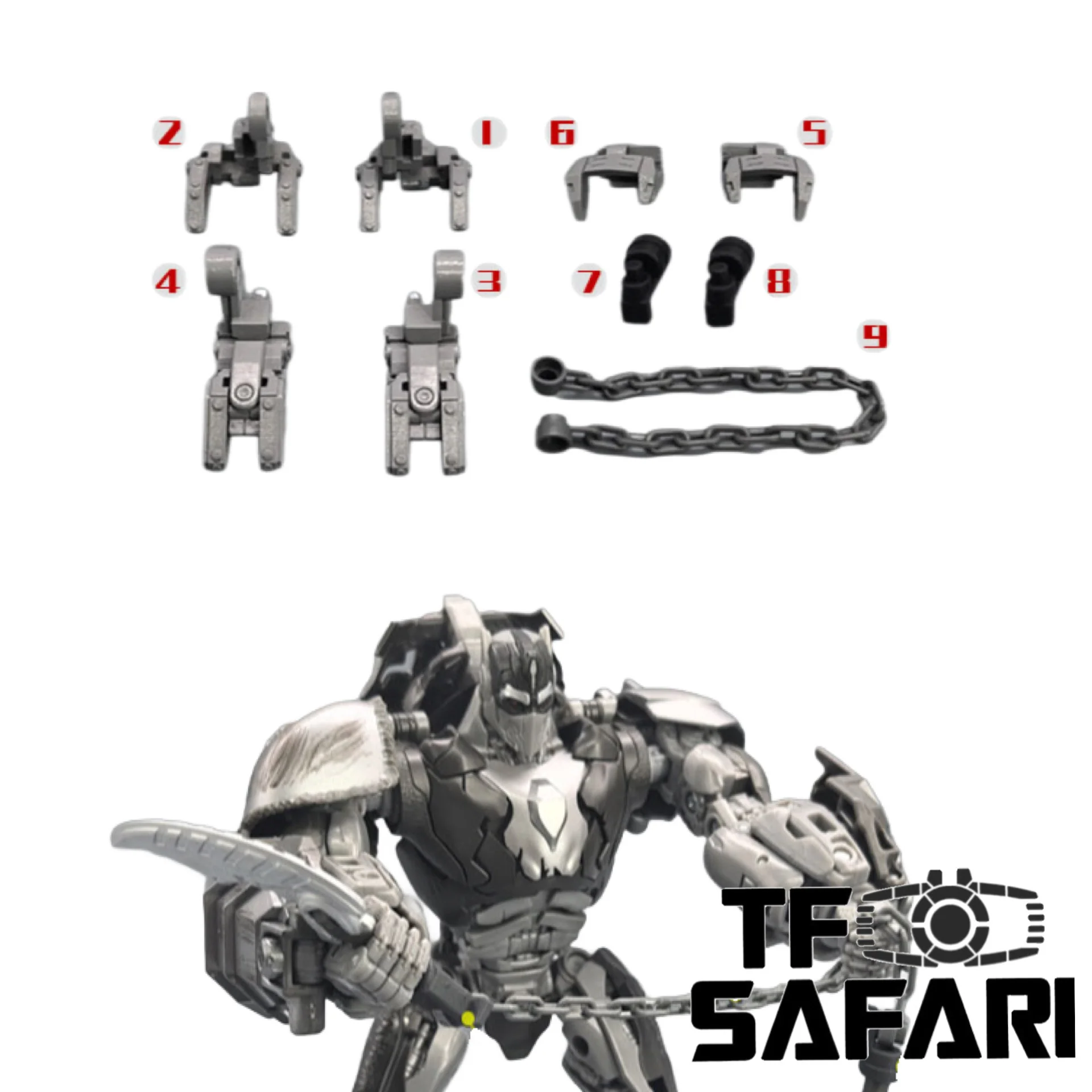 Go Better Studio GX-63J GX63J Upgrade Kit / Gap fillers for Takara Tomy Studio Series 118 SS-118 Rise of the Beasts RotB Optimus Primal Jap. Version Upgrade Kit